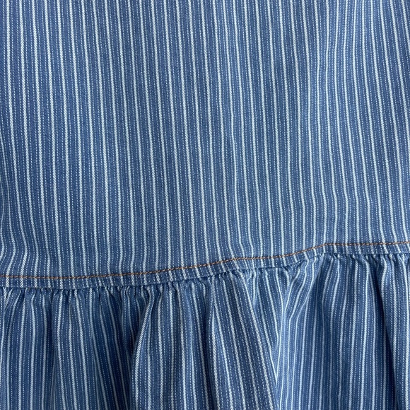Ganni Denim Blue Pinstripe Dress - Picture 6 of 6